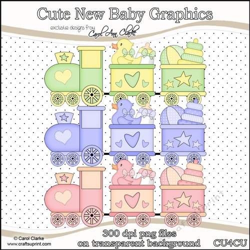 Cute New Baby - CU4CU Digital Clip Art Set