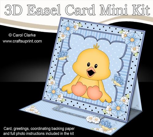 3D Easel Card Mini Kit - Cute Little Chick