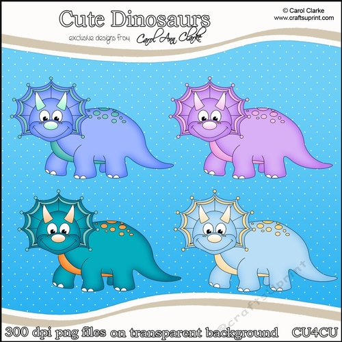 Cute Dinosaurs - CU4CU Digital Clip Art Set
