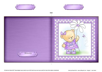 Rosie's Flower Cut and Fold Quick Card