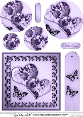 Elegant Romance Quick Card with Circle Pyramage Topper