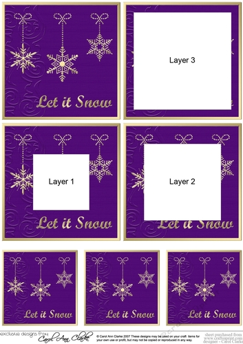 Elegant Christmas Snowflakes - Tunnel Topper