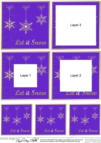 Elegant Christmas Snowflakes - Tunnel Topper