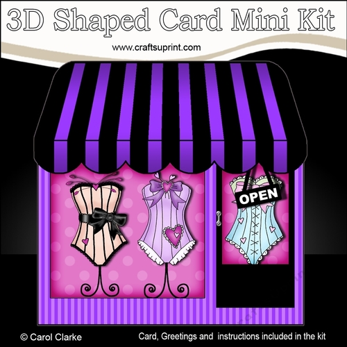 3D Shaped Card Kit - The Oh La La! Corset Shop
