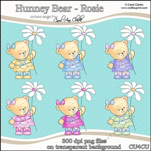 Hunney Bears - Rosie - CU4CU Digital Clip Art Set