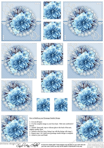 A Touch of Elegance Flowers Pearls and Lace - Pyramage sheet