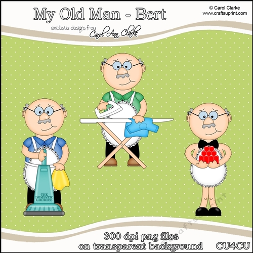 My Old Man Bert! - CU4CU Digital Clip Art Set
