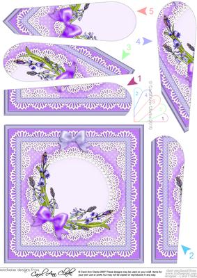 Bluebells Quick Card with Fan Pyramage Topper