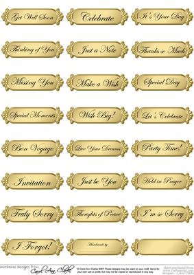 A 2nd Set of Metallic Everyday Mixed Greetings Text Plates