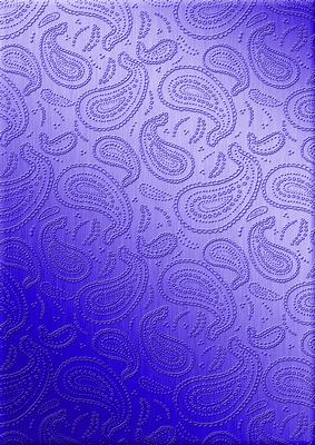 Metallic Paisley Embossed Backing Paper