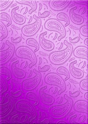 Metallic Paisley Embossed Backing Paper