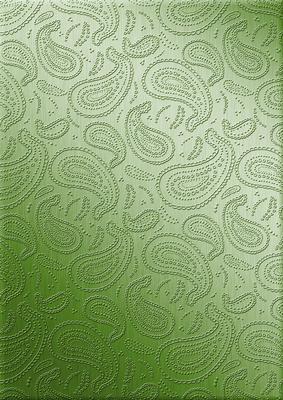 Metallic Paisley Embossed Backing Paper