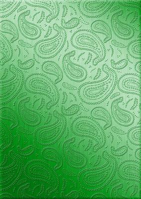Metallic Paisley Embossed Backing Paper