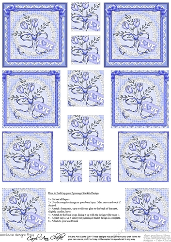 Lovely Roses - Pyramage sheet