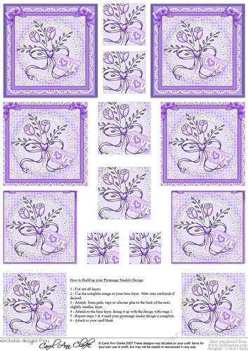 Lovely Roses - Pyramage sheet