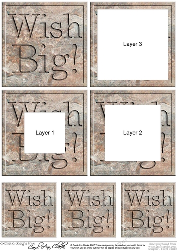 Wish Big! Set in Stone Tunnel Topper