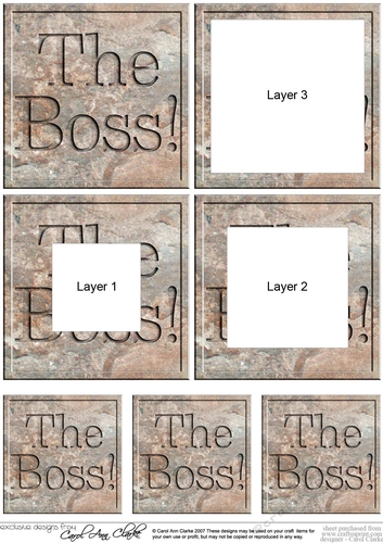 The Boss! -  Set in Stone Tunnel Topper