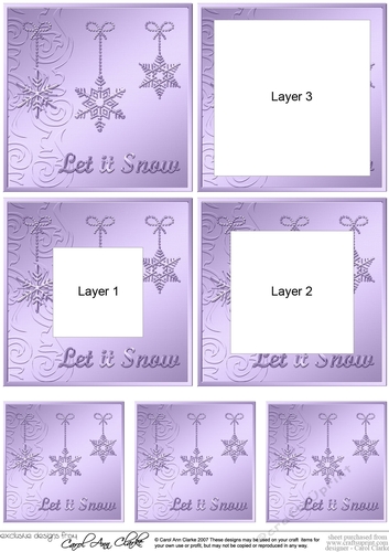Elegant Christmas Snowflakes - Tunnel Topper