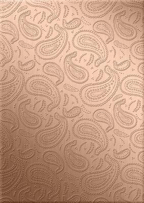 Metallic Paisley Embossed Backing Paper