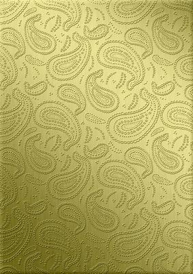 Metallic Paisley Embossed Backing Paper