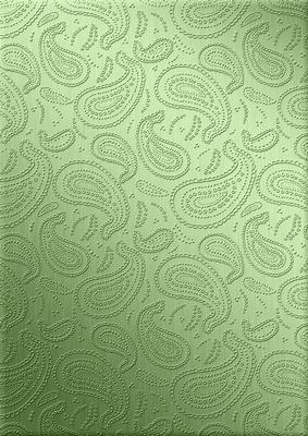 Metallic Paisley Embossed Backing Paper