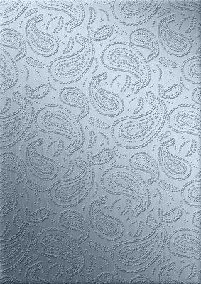 Metallic Paisley Embossed Backing Paper