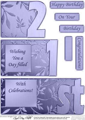 21st Elegant Metallic Book Sheet