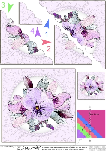 Posy and Pearls - Scalloped Corner Stacker