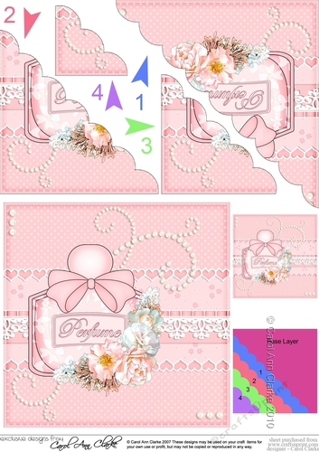 Perfume, Flowers & Lace - Scalloped Corner Stacker