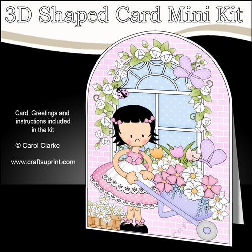 3D Shaped Card  Kit - Country Cottage Girlz Suzi