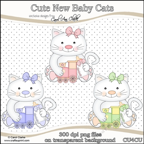 Cute Baby Cats - CU4CU Digital Clip Art Set