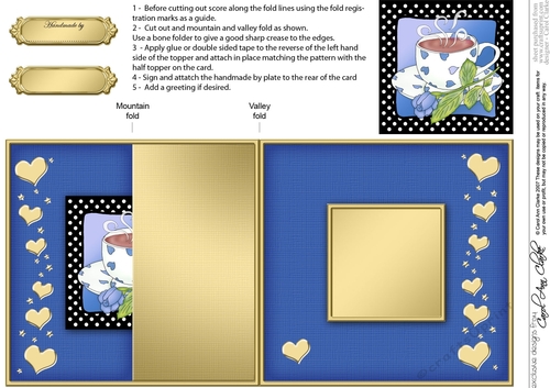 Coffee Time - No-Hole Fold Back Card