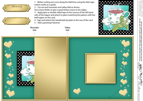 Coffee Time - No-Hole Fold Back Card