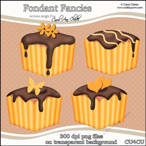 Fondant Fancies - CU4CU Digital Clip Art Set