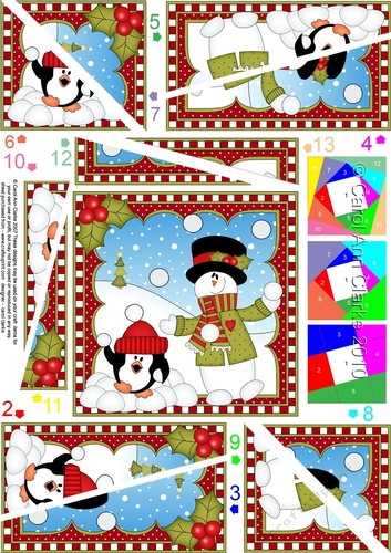 Christmas Snowman Rio Twisted Spiral Side Stacker