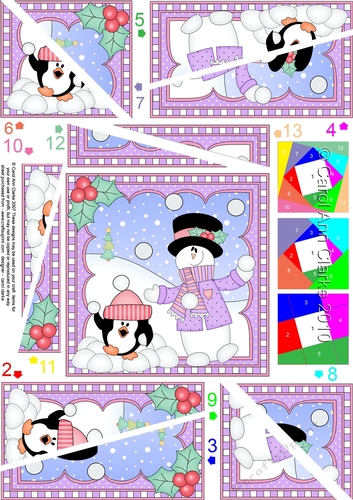 Christmas Snowman Rio Twisted Spiral Side Stacker