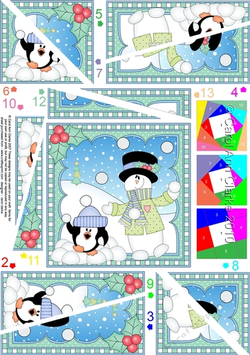 Christmas Snowman Rio Twisted Spiral Side Stacker