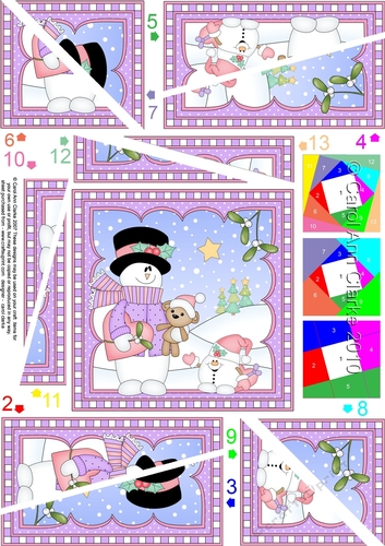 Christmas Snowman Rio Twisted Spiral Side Stacker
