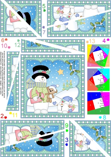 Christmas Snowman Rio Twisted Spiral Side Stacker