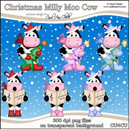 Milly Moo Cow - CU4CU Digital Clip Art Set