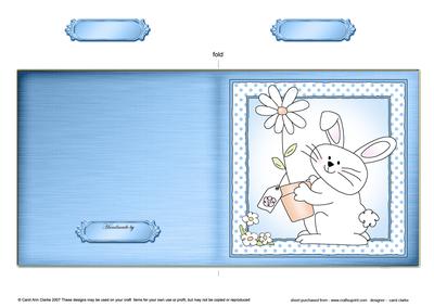 Little Bunny Cut and Fold Card