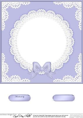 8 x 8 Pearls and Lace Card Front