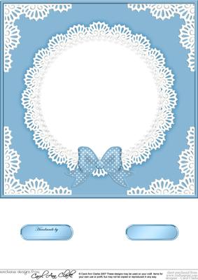 8 x 8 Pearls and Lace Card Front