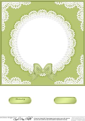 8 x 8 Pearls and Lace Card Front