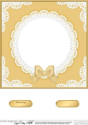 8 x 8 Pearls and Lace Card Front