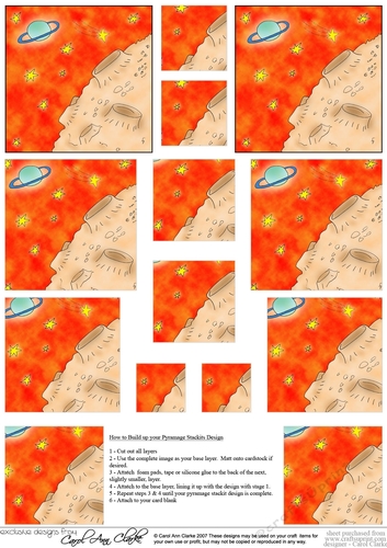 Aliens Out of this World  - Pyramage sheet