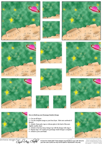 Aliens Out of this World  - Pyramage sheet