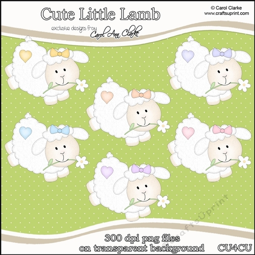 Cute Little Lamb - CU4CU Digital Clip Art Set
