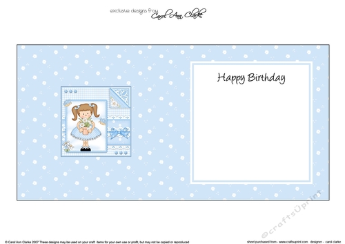 Cute Girlz & Lace square landscape insert