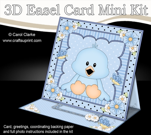 3D Easel Card Mini Kit - Cute Little Chick